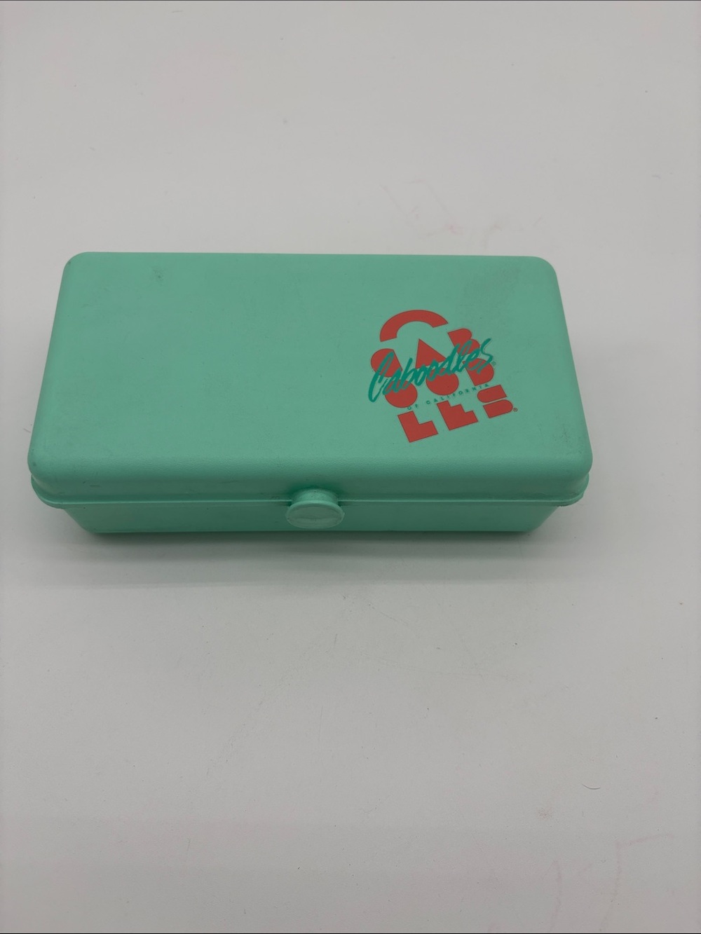 Vintage 90s Teal Mint Caboodles Makeup Case Organizer Traveling BLEMISH